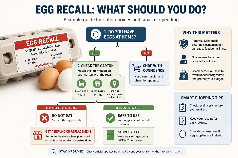 egg recall decision flow infographic