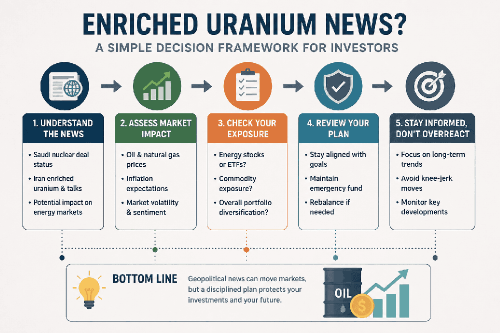 enriched uranium decision flow infographic