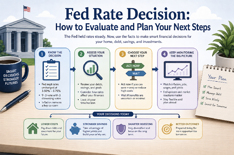 fed rate decision decision flow infographic
