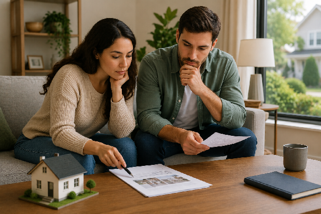 current mortgage rates supporting editorial illustration