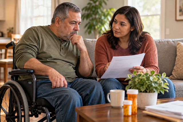 social security administration supporting editorial illustration